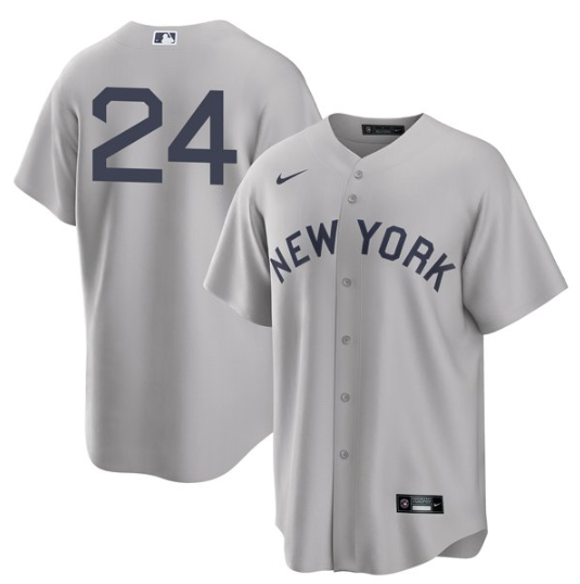 Men's New York Yankees #24 Gary Sanchez 2021 Grey Field of Dreams Cool Base Stitched Men's New York Yankees #24 Gary Sanchez 2021 Grey Field of Dreams Cool Base Stitched